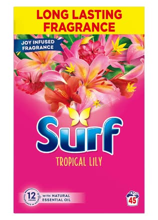 Surf Tropical Lily, Laundry Detergent Powder 45 Washes (2.25kg)