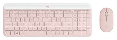 Logitech Wireless Slim Keyboard & Mouse Combo, Pink (2 ct)