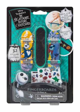 Disney Tim Burton's The Nightmare Before Christmas Fingerboards 3-Pack