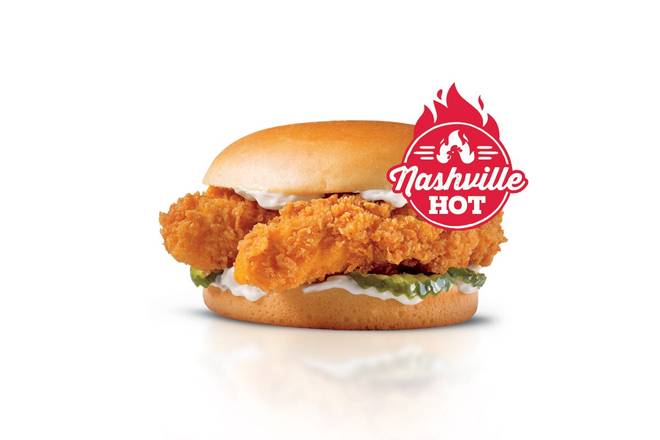 Hand Breaded Nashville Hot Chicken Sandwich
