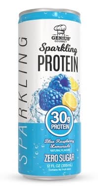 Genius Gourmet Sparkling Clear Protein Drink, Blue Raspberry Lemonade (12 fl oz)