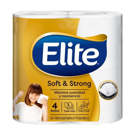 Elite papel higiénico triplex (pack 4 piezas)