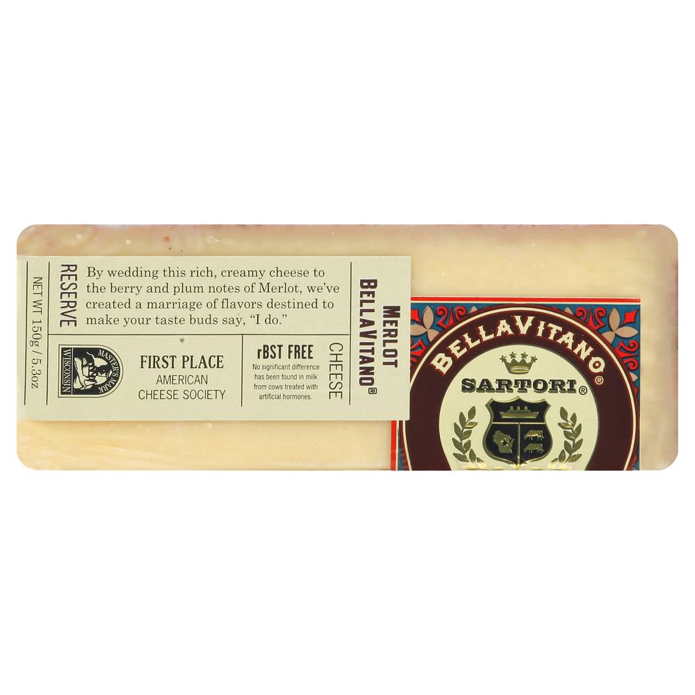 Sartori Bellavitano Reserve Merlot Cheese