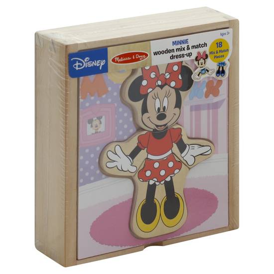 Disney Minnie Puzzle  Wooden Mix & Match Dress-Up Puzzle