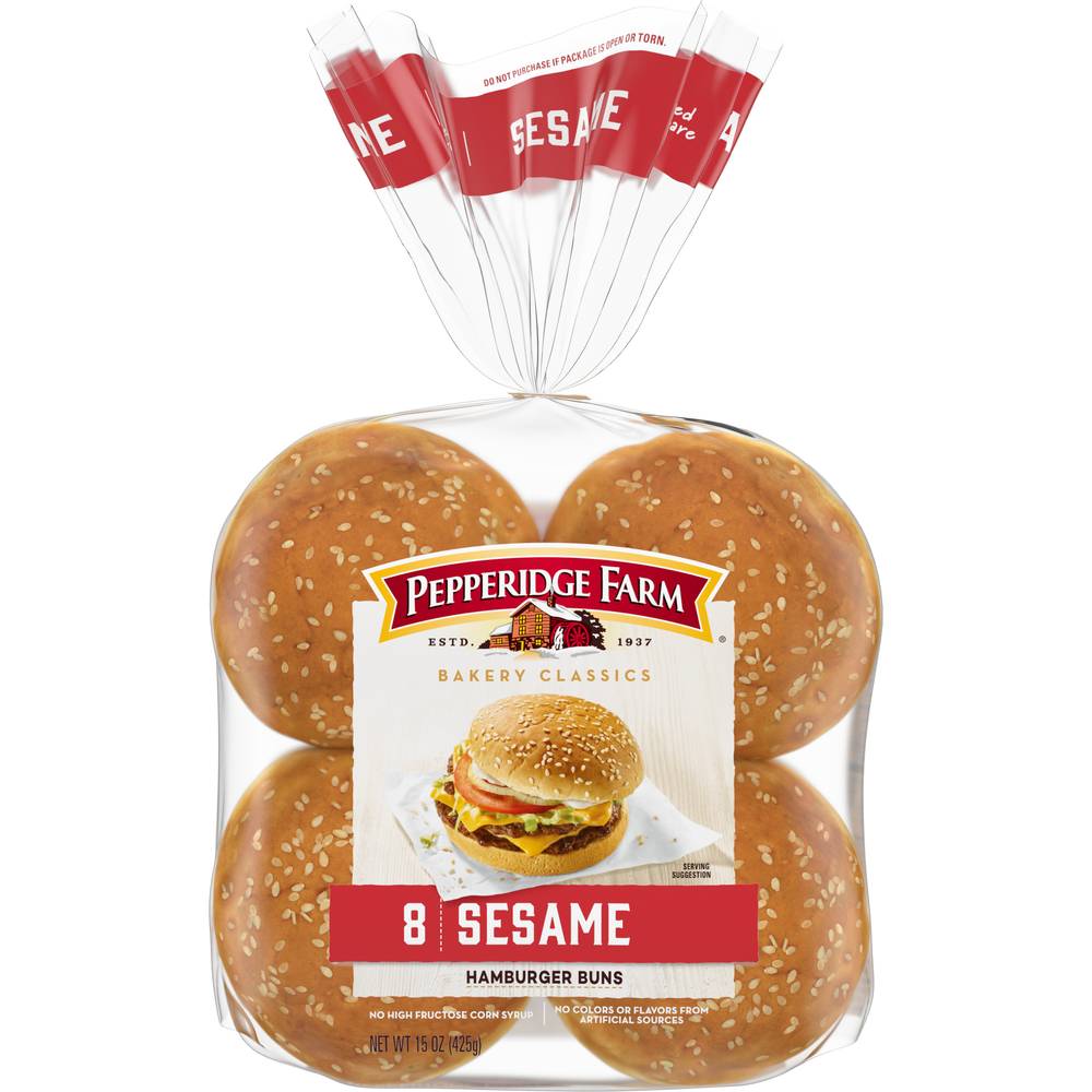 Pepperidge Farm Sesame Hamburger Buns (8 ct)