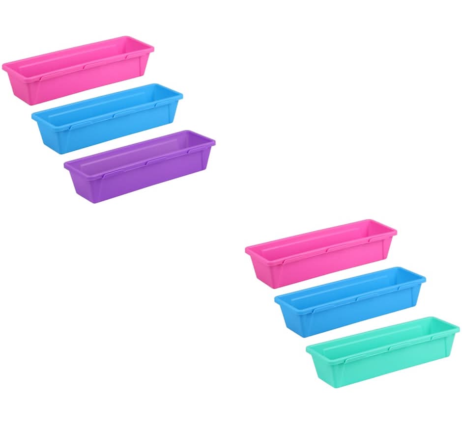 Teaching Tree Plastic Storage Trays, 3-ct. Packs