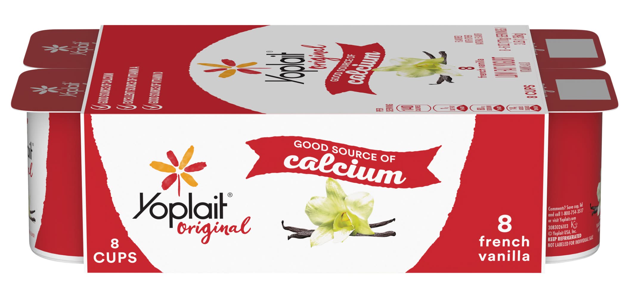 Yoplait Original French Vanilla Yogurt (3 lbs, 8 ct)