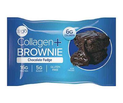 321 Glo Chocolate Fudge Collagen Brownie, 2.11 Oz.