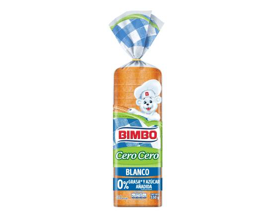 Bimbo pan blanco cero cero (550 g)