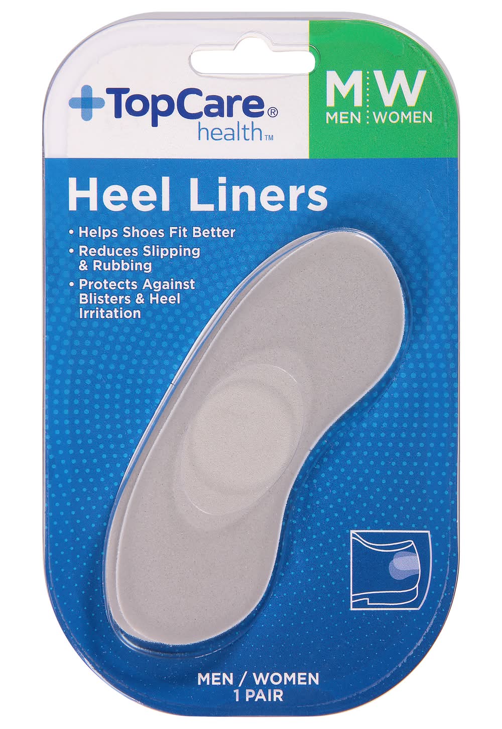 TopCare Men/Wmn Heel Liner (2.18 lbs)