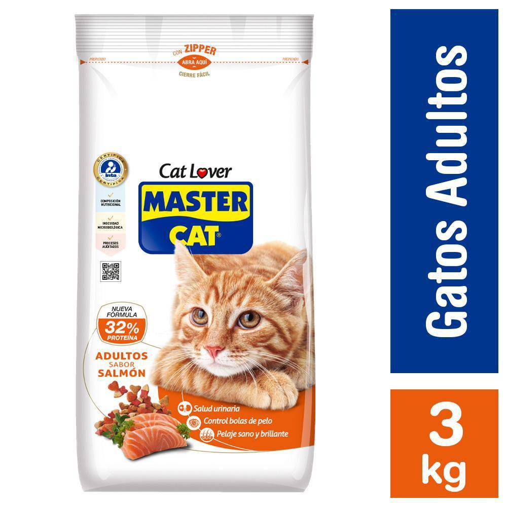 Master cat alimento gato adulto sabor salmón (bolsa 3 kg)