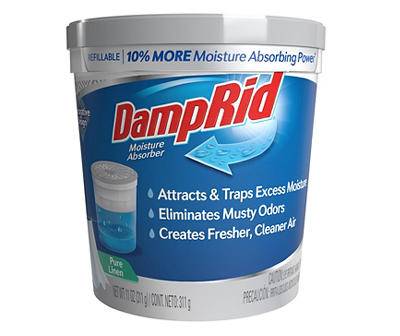 DampRid Refillable Moisture Absorber Laundry Supplies, Pure Linen (11 oz)