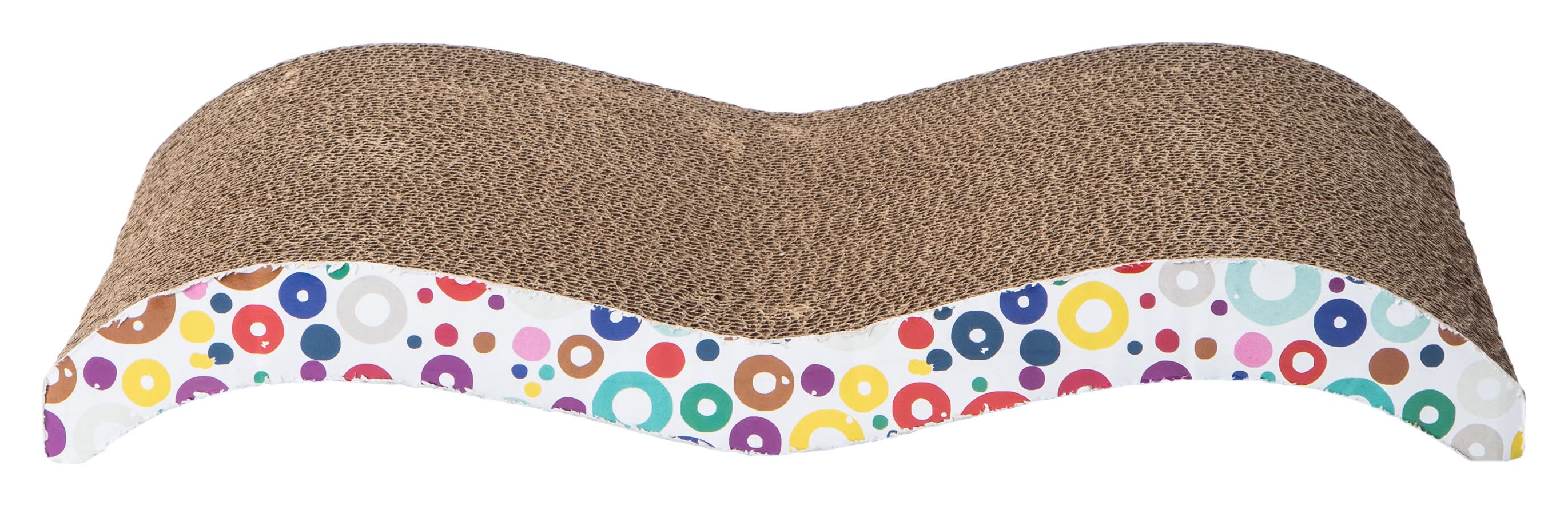 Pawsitively Fun! Wave Cat Scratcher White Multi