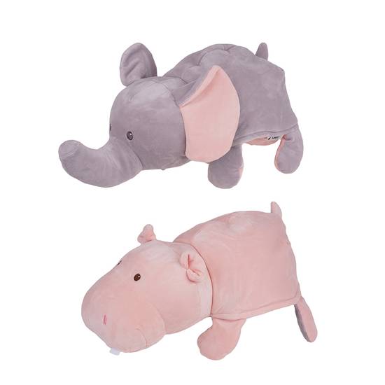 Miniso peluche reversible de elefante e hipopótamo (1 u), Delivery Near  You