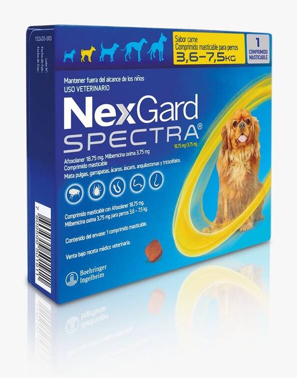 Nexgard Spectra 3.6kg - 7.5kg 1 Comprimido Masticable