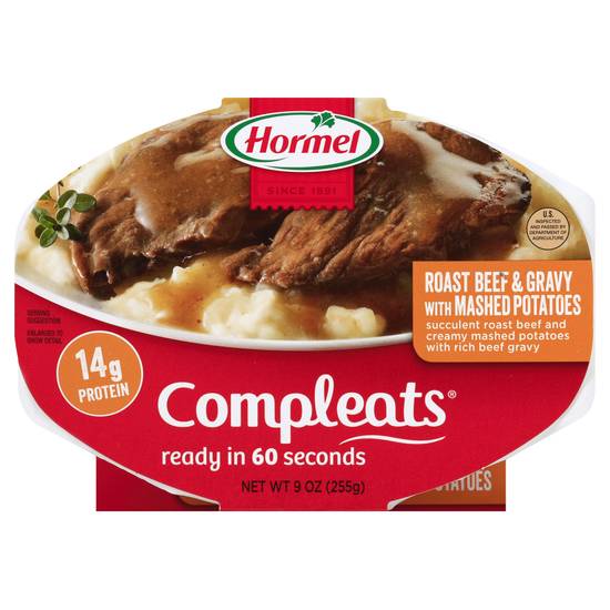 Hormel Compleats Roast Beef & Gravy With Mashed Potatoes