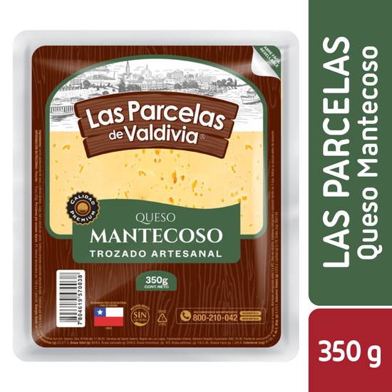 Las parcelas de valdivia queso mantecoso trozado (350 g)