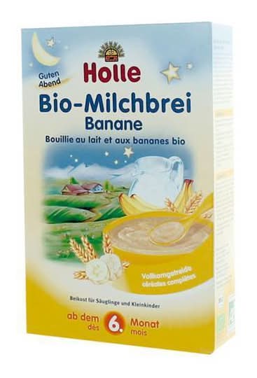 Papa Biológica Láctea de Banana + 6 Meses Holle emb. 250 g