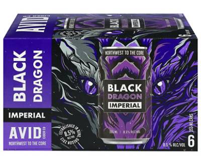 Avid Cider Black Dragon Imp In Cans - 6-12 Fl. Oz.