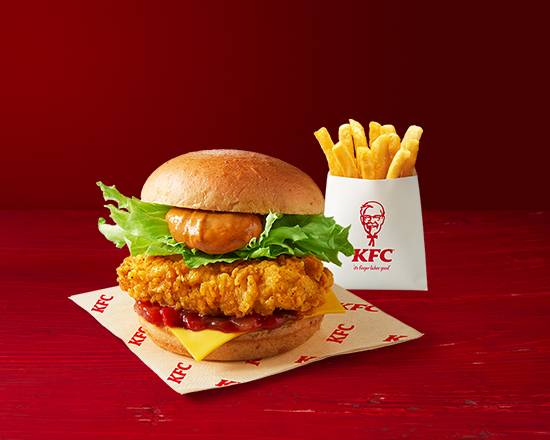 サルサフィレバーガーセット（ドリンク無し） Salsa Fillet Burger Combo