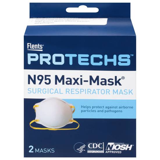 Flents Protechs Surgical Respirator N95 Maxi Mask (2 ct)