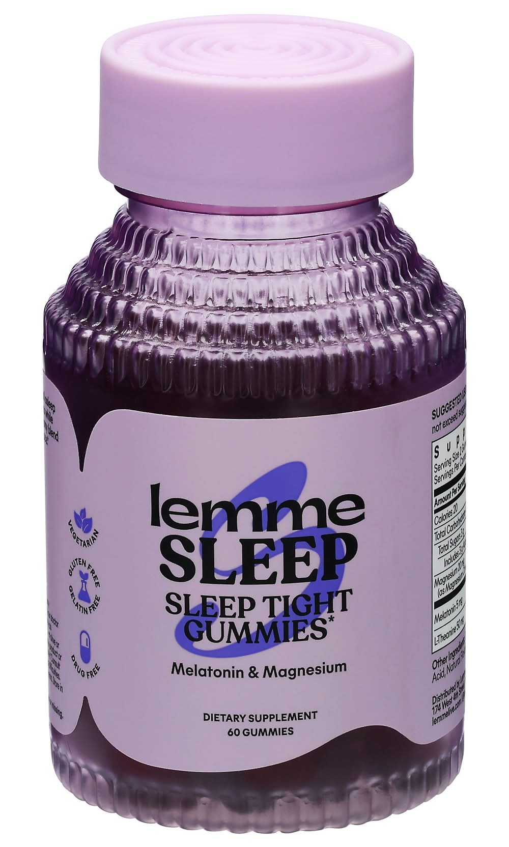 Lemme Sleep Tight Gummies, Melatonin & Chamomile (60 ct)