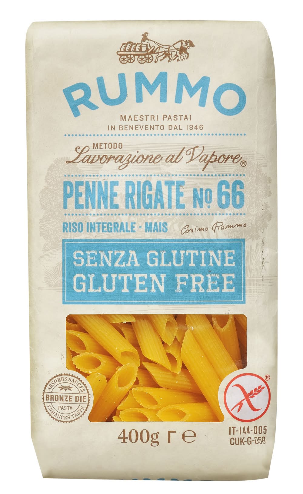 Rummo Gluten Free Penne Rigate #66 (400g)