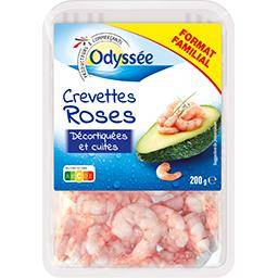 Odyssee - Crevettes roses décortiquées et cuites (200g)