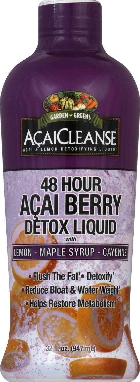Garden Greens 48 Hour Acai Berry Detoxifying Liquid (32 fl oz)