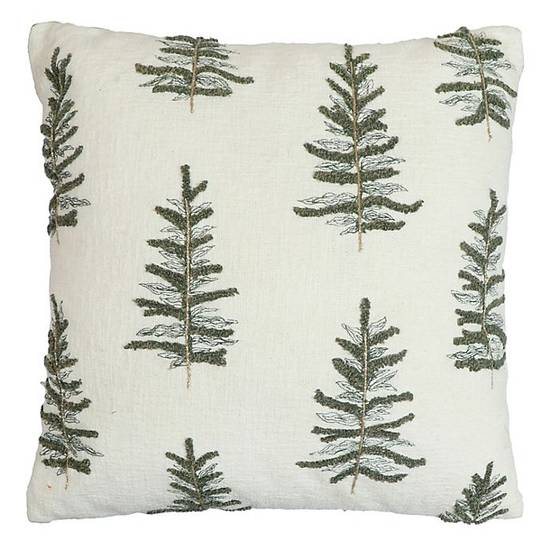 Bee & Willow™ Embroidered Evergreen Square Throw Pillow