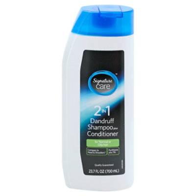 Signature Select/Care Shampoo Plus Conditioner 2In1 Dandruff Normal Or Oily Hair - 23.7 Fl. Oz.