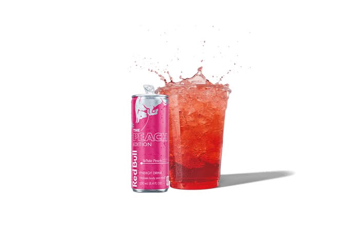 Strawberry Red Daze Red Bull® Infusion w/ Red Bull® Peach Edition