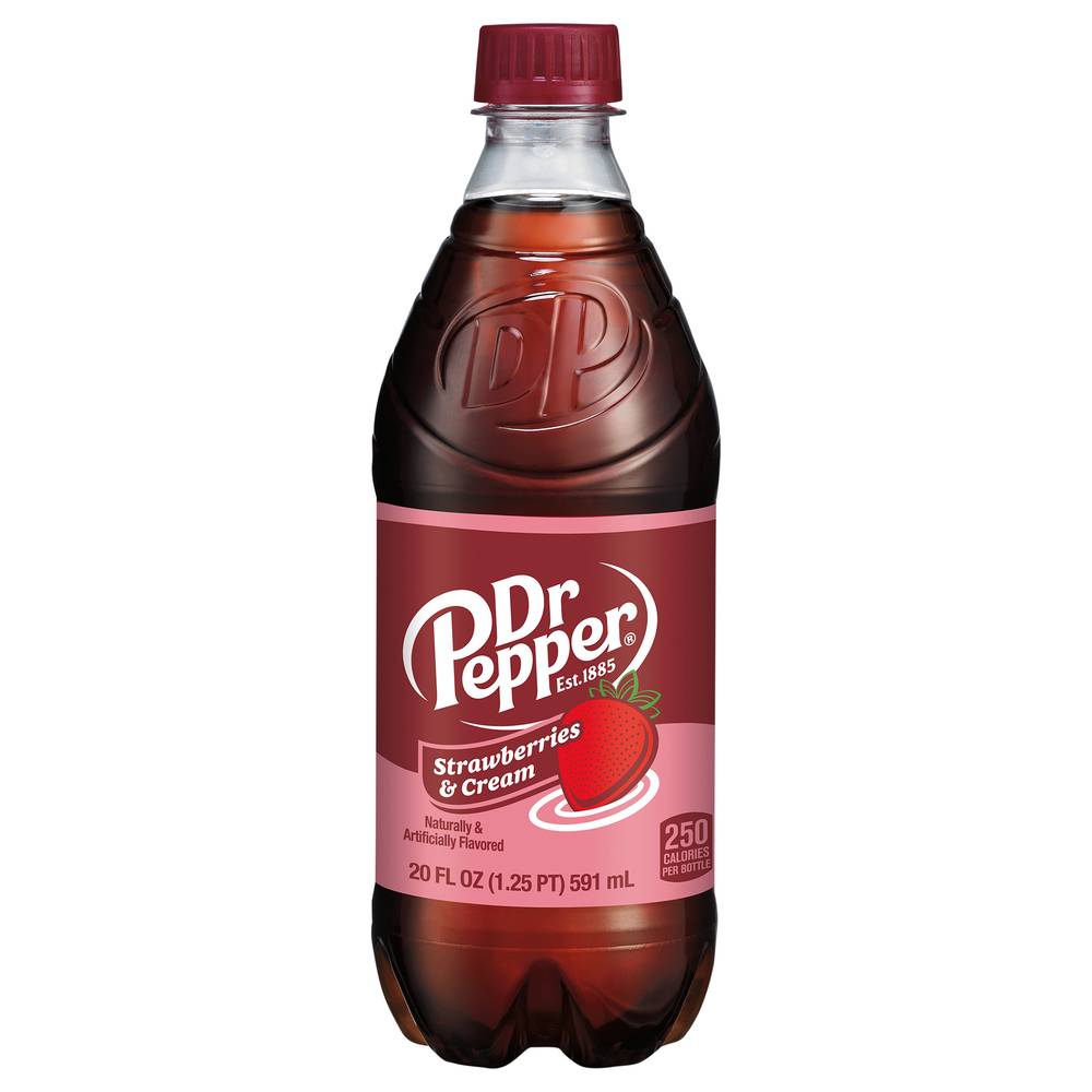 Dr Pepper Soda (20 fl oz) (strawberries & cream)