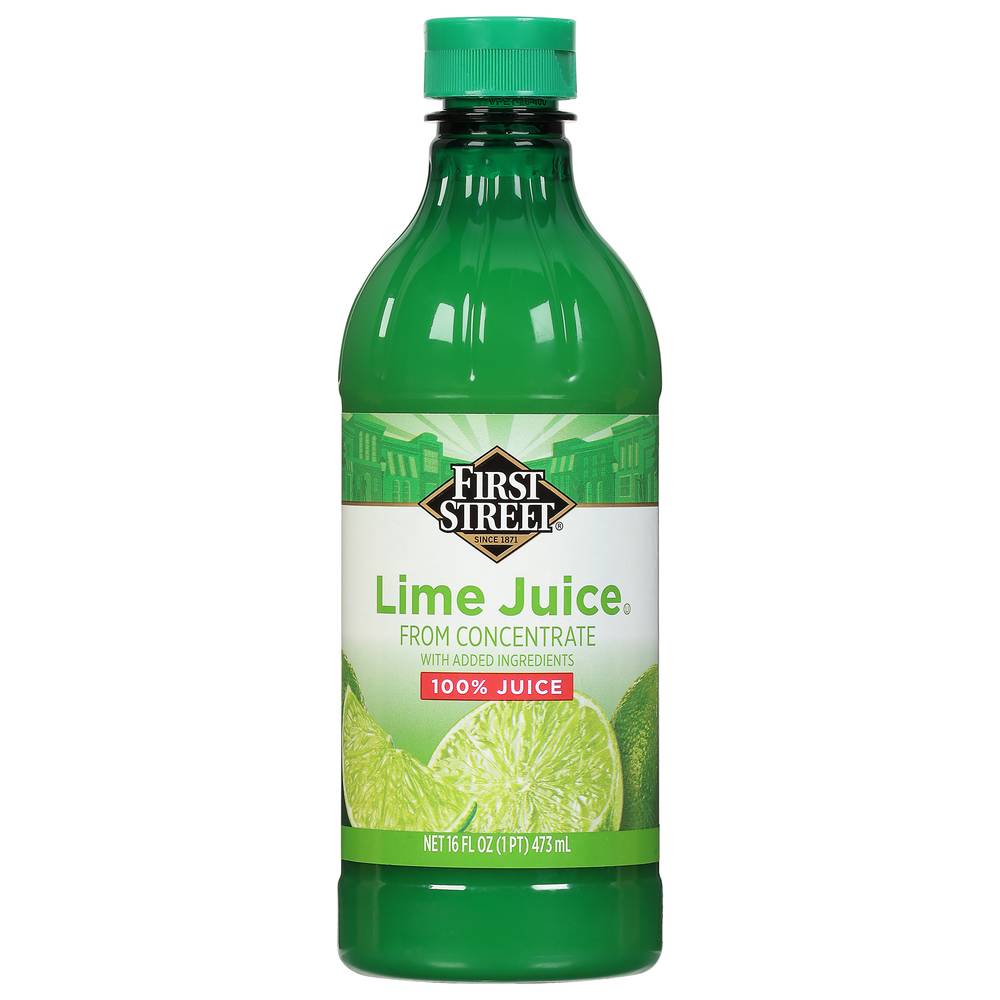 First Street 100% Lime Juice (16 fl oz)