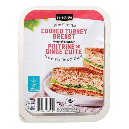 Selection poitrine de dinde cuite (175g) - cooked turkey breast (175 g)