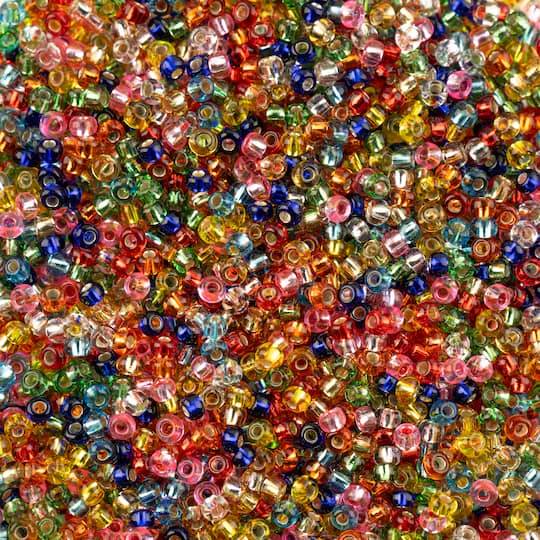 John Bead Czech Glass Seed Beads, Assorted (0.8 oz)