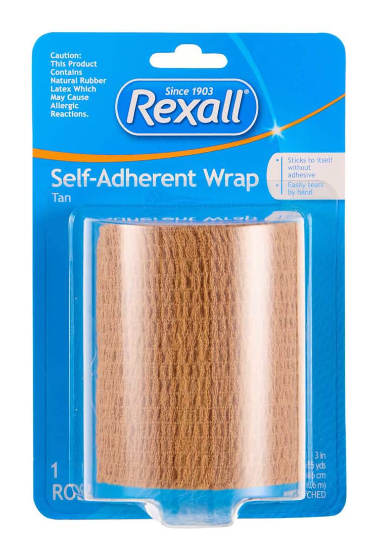 Rexall Self-Adherent Wrap, 3in x 5yd, Tan