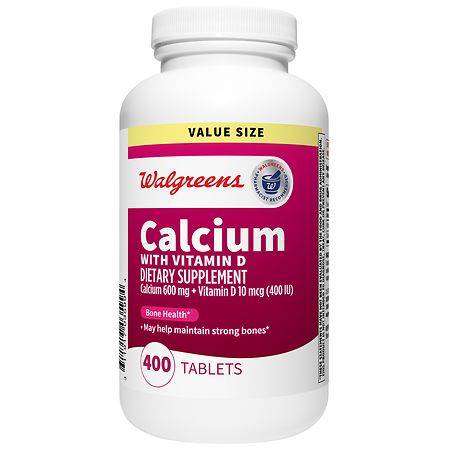 Walgreens Calcium With Vitamin D 600mg Tablets (400 ct)