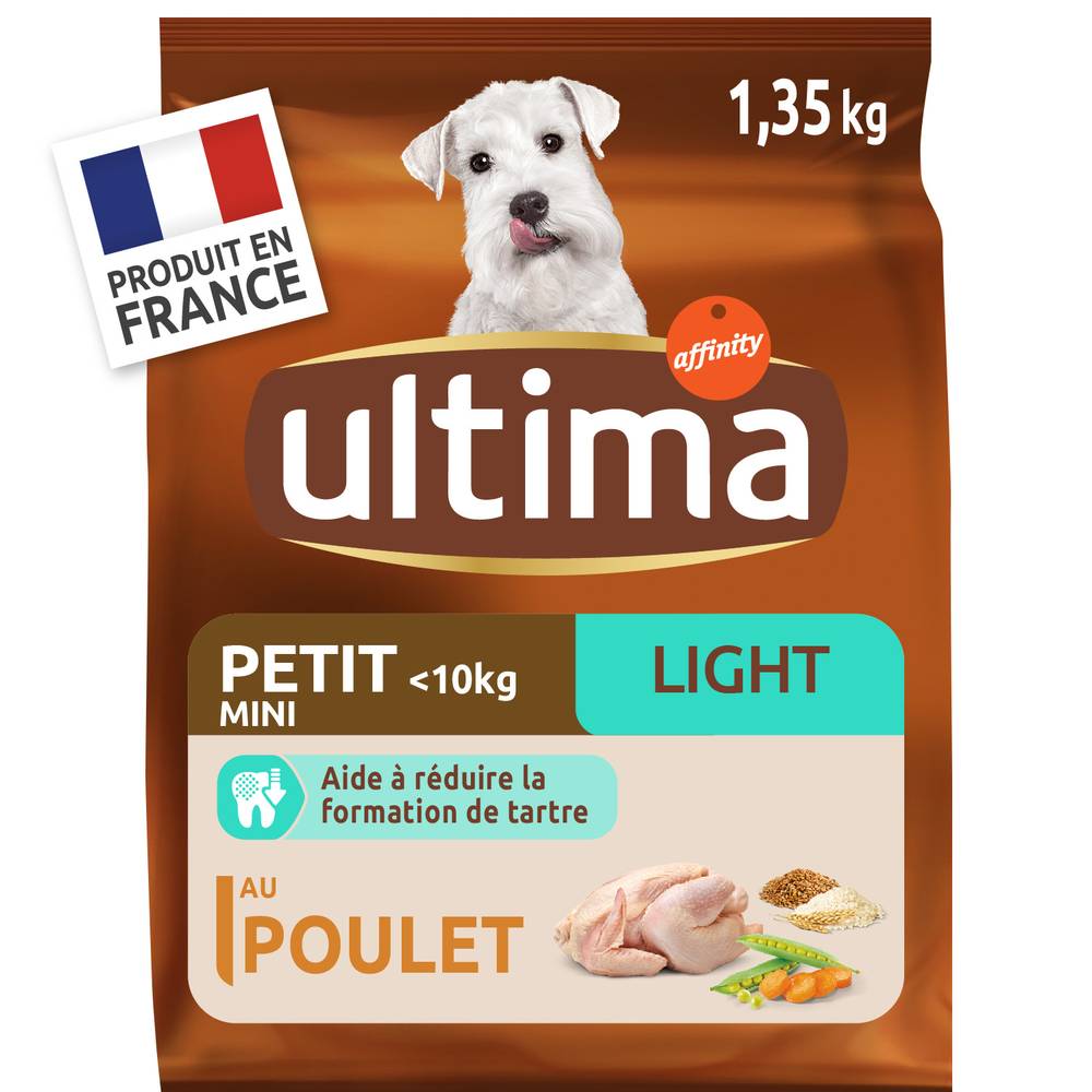 Ultima - Croquettes petit chien light (poulet)