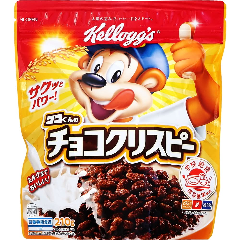ケロッグ ココくんのチョコ クリスピー (210g)