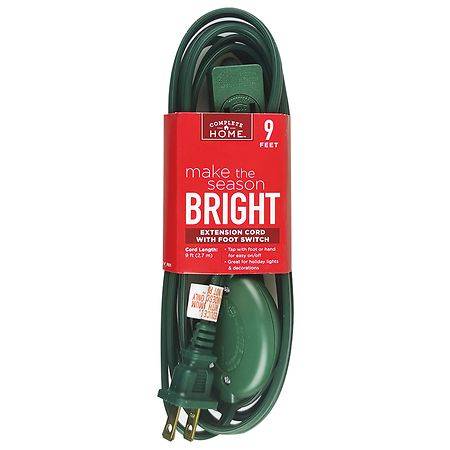 Complete Home Extension Cord With Foot Switch, 9 Feet