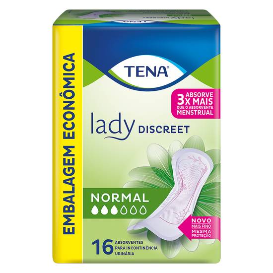 Tena · Absorvente para incontinência lady discreet fluxo normal (500 g)