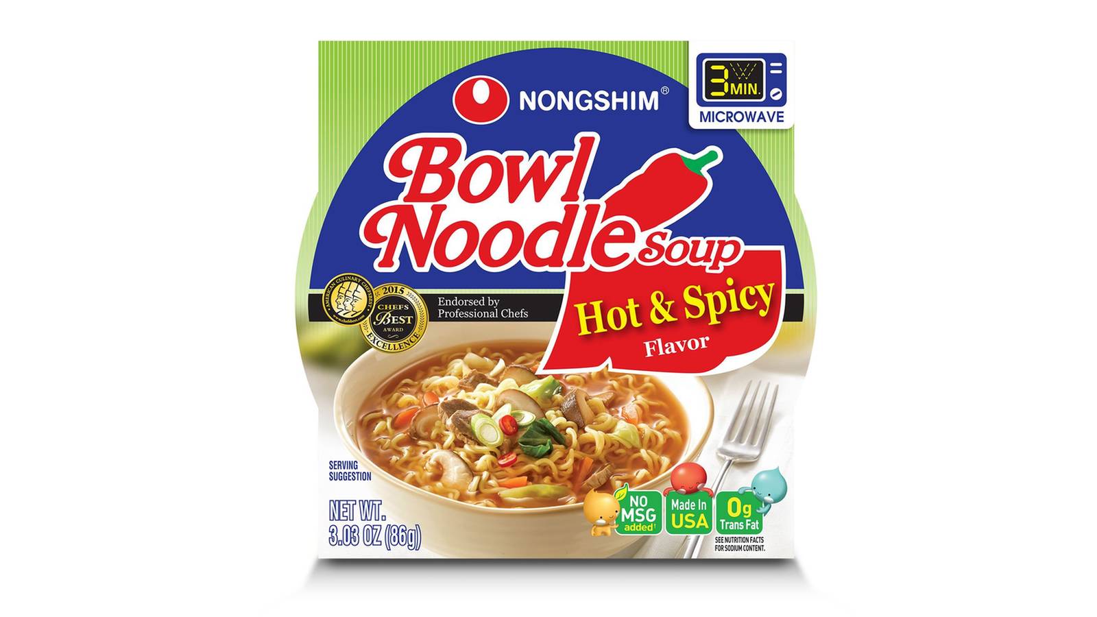 BOWL NOODLE SOUP, HOT & SPICY