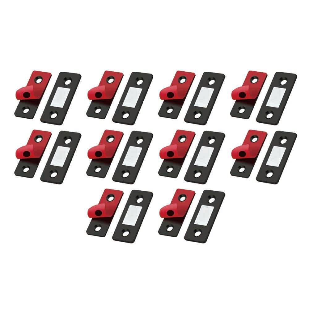 RELIABILT 41-mm Black Magnetic Catch Cabinet Latch (10-Pack) | 32927PKXLG10