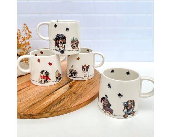 com-four® 4X Coffee Pad Box - boîte de Rangement pour dosettes de café -  boîte décorative avec 2 Motifs en 2 Couleurs (4 pièces - Set 4)