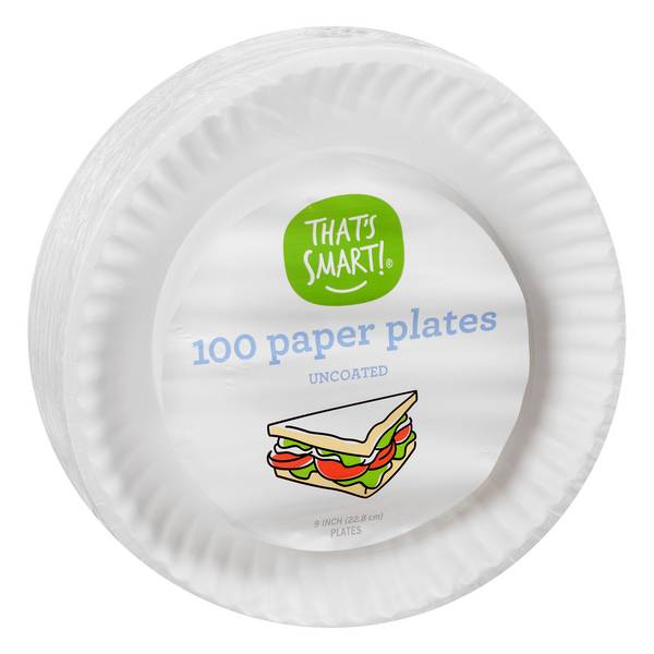 That's Smart! Paper Plates, 9"