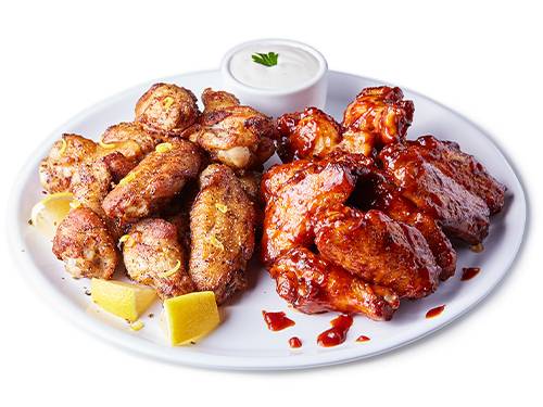 24PCs Wings-Select Flavors & Dipping Sauces