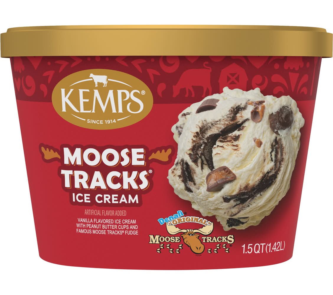 Kemps Moose Tracks Ice Cream (1.5 qt)