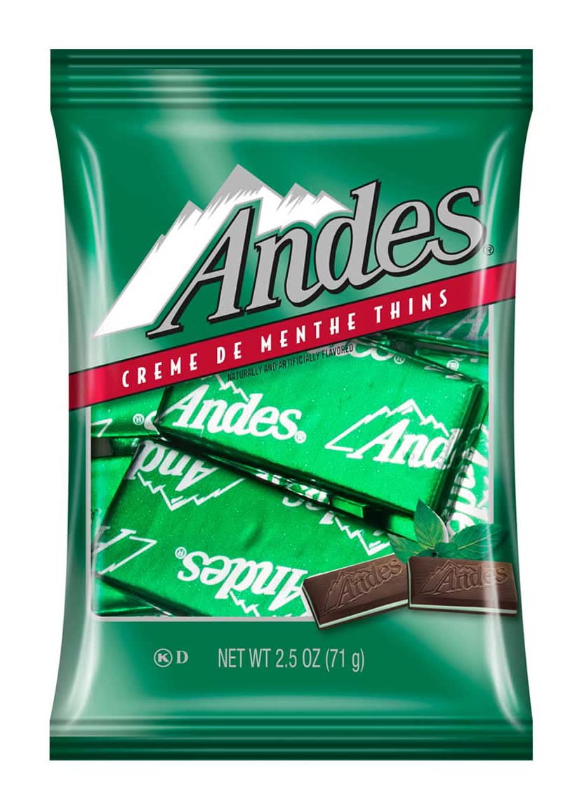 Andes Creme De Menthe Thins Peg Bag 2.5 Oz