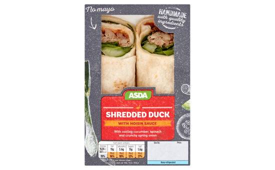 Asda Shredded Duck Wrap with Hoisin Sauce